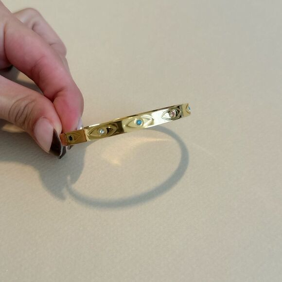 Boho evil eye bangle M814 - Picture 4 of 6